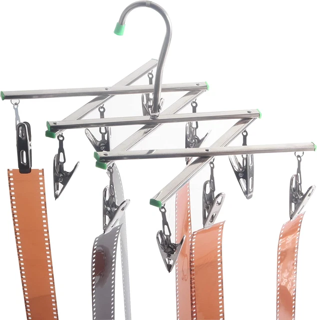 Darkroom Film Negative Drying Hanging Rack Frame Foldable Hanger Windproof 10 Cl