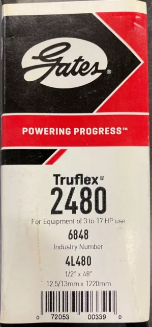 Genuine Gates  TruFlex V-Belts 1/2" Wide Choose Your Size 2400-2490