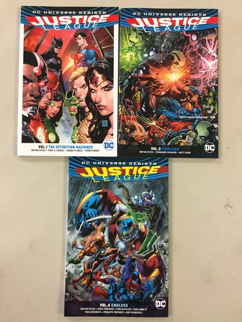 Justice League Rebirth Vol 1 , 3 , 4, Tpb  Dc Comics New Vf/Nm
