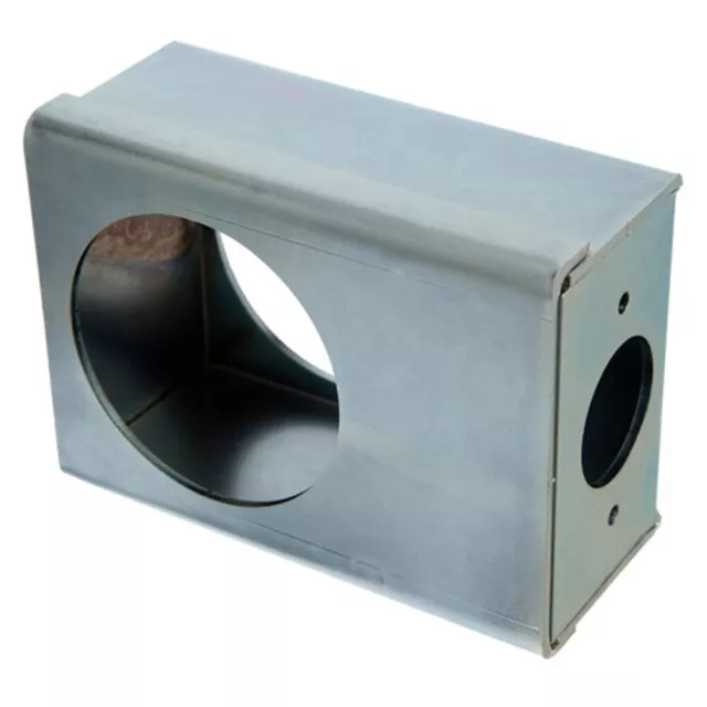 Lock Box - ADI - Weld-on Steel Gate Lockbox -55mm Hole - Suits Key in Knob Sets