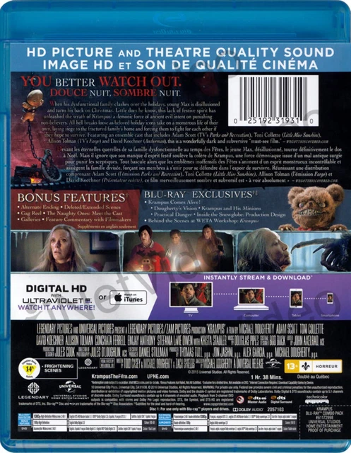 KRAMPUS (BLU-RAY + DVD) (Blu-ray) (Bilingual) £10.22 - PicClick UK