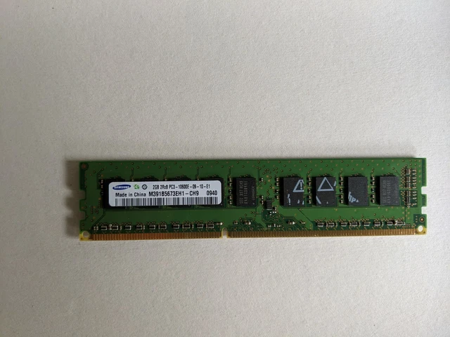 USED SAMSUNG 2GB  2Rx8 PC3-10600E-09-10-E1, Server Memory  M391B5673EH1-CH9 0940