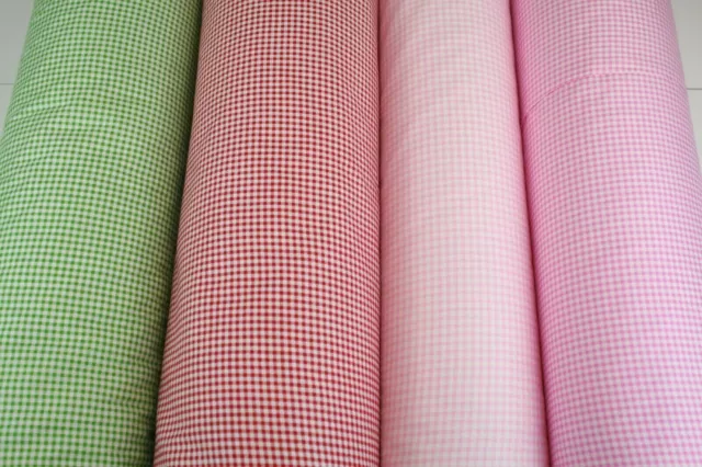 Gingham Craft Quilting Backing 100% cotton fabric 63" super width