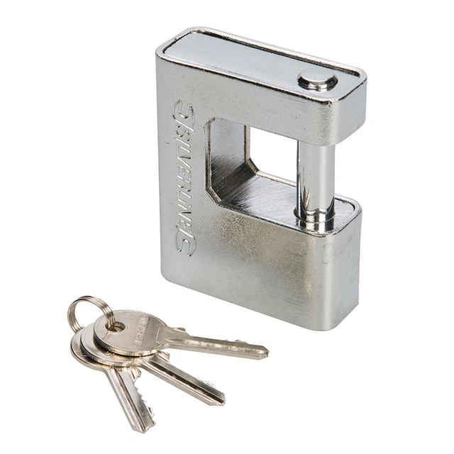 Silverline - Close Armoured Shutter Lock Padlock - 80mm