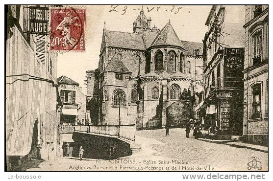 95 PONTOISE - vue sur l'eglise saint maclou