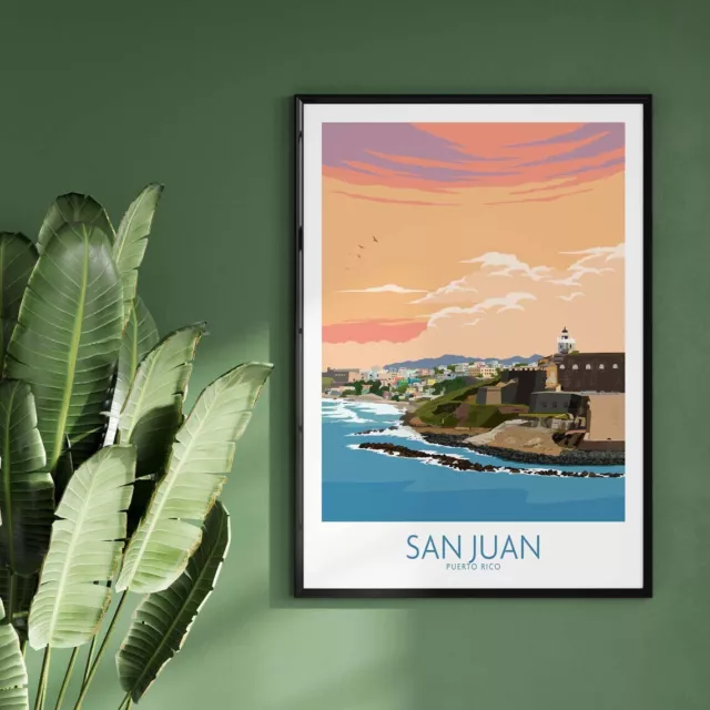 San Juan Puerto Rico poster Choose your Size