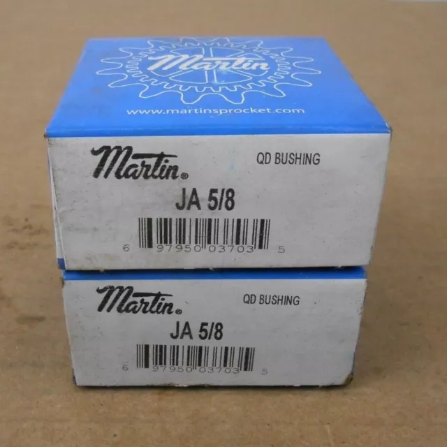 Lot 2 Nib Martin Sprocket & Gear Ja 5/8 Quick Disconnect Bushing (2 Lots Avail)