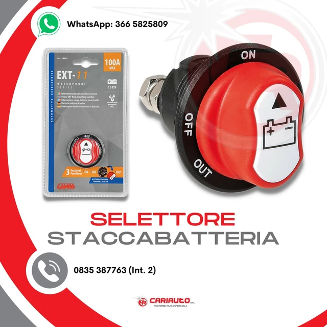 Interruttore Stacca Batterie A 3 Posizioni 12/32V Ext11 - Foto 4