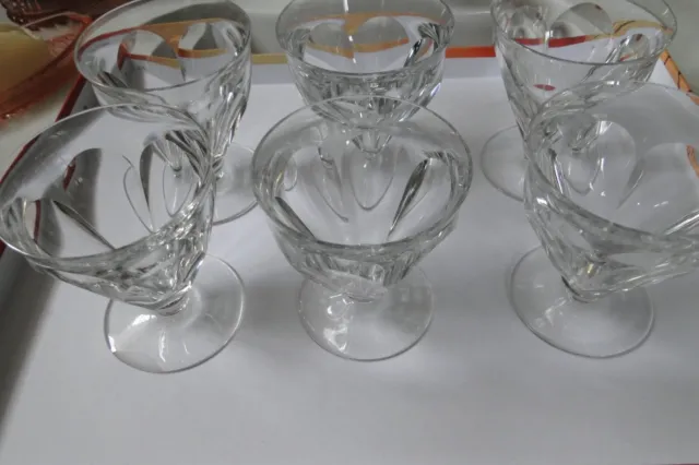 6 Verres à eau en cristal Baccarat modèle Harcourt Talleyrand