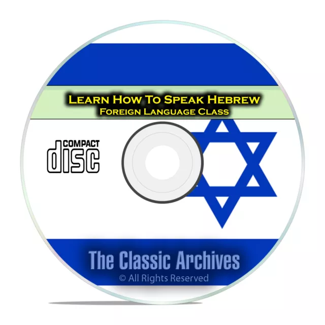 Learn How To Speak Hebrew, Fast & Easy Foreign Language Training Course, CD D98