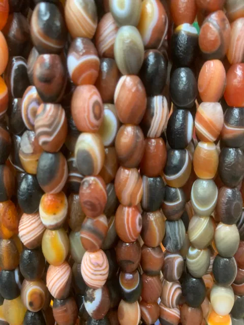 320 Pcs Rare Tibetan Old Natural Agate Dzi Beads