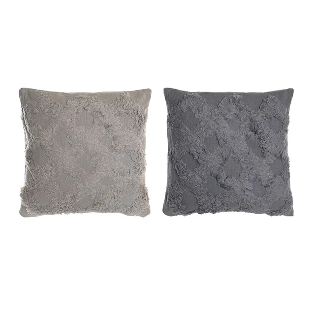 Coussin DKD Home Decor Losanges Coton 2 Unités (45 x 15 x 45 cm)