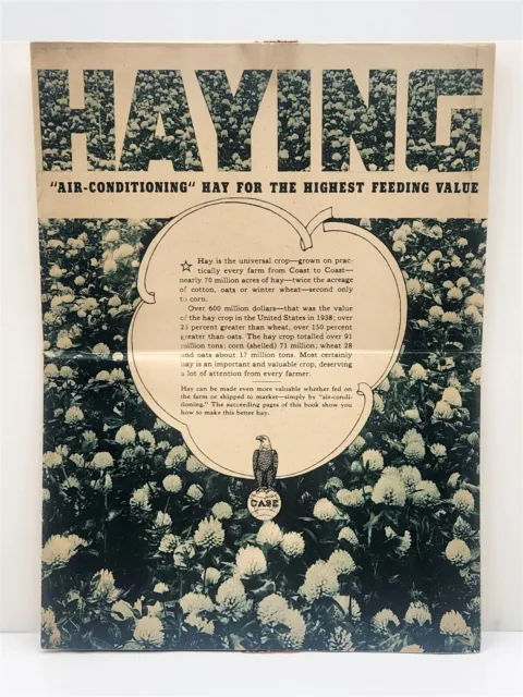 1940 Case Tractor Haying Mailer Catalog 14pg "Air Conditioned Hay" Syracuse, NY