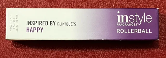 Instyle Inspired by Cliniques Happy 0.34 Fl oz Rollerball Eu De Toilette New