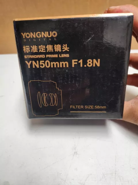 YONGNUO YN50mm F1.8N Standard Prime Lens Aperture Auto Focus For Nikon