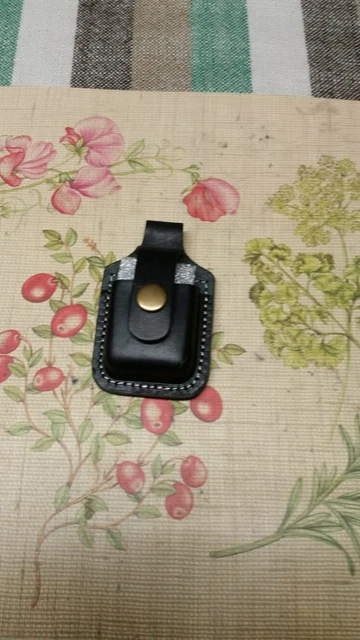 custodia in pelle per accendini zippo ed altri
