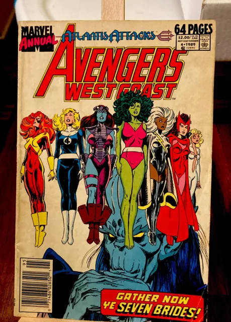 Marvel Comics Annual West Coast Avengers Atlantis Attacks #4