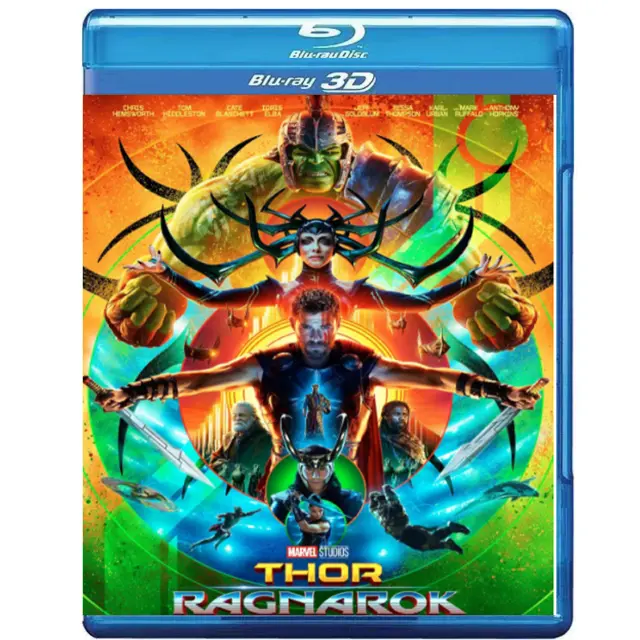 Thor: Ragnarok 3D Blu-ray Movie Disc with Cover Art Free shipping