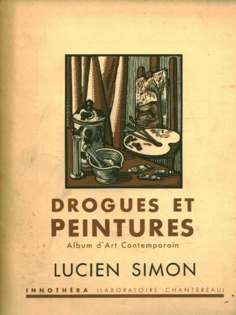 Livret publicitaire pharmaceutique ancien drogues et peintures Lucien Simon