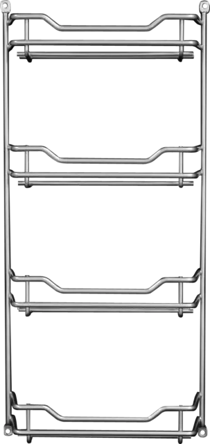FUCHS 12er Gewürzregal leer in silber robust Gewürzregale 1stk 4027900080792