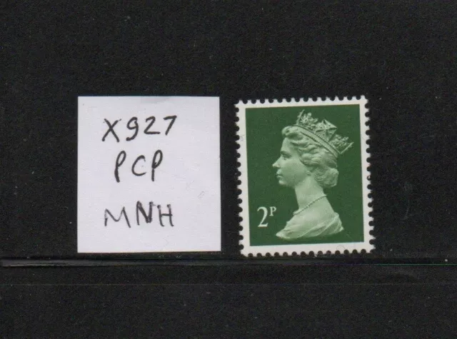 Machin - MNH/UM - 2p deep green - SG X927 (phos. paper)