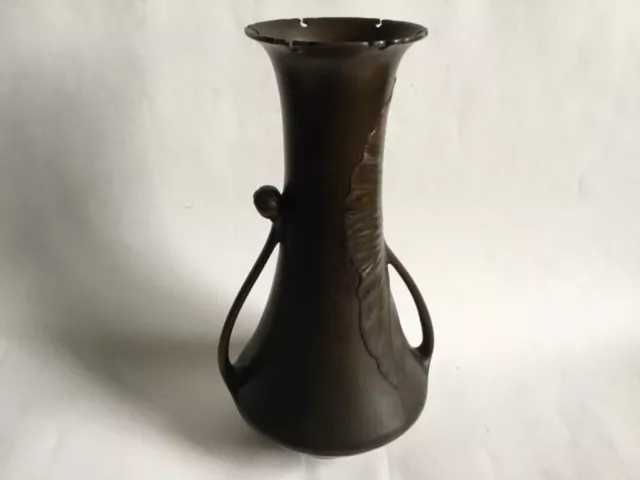 Antique Japanese Patinated Bronze Vase,Late 19th Century, Meiji Period Beautiful