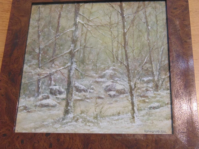 Pierre Emmanuel DAMOYE  1847-1916  L'Écluse Huile Sur Panneau Signee En Bas A Droite 30 X