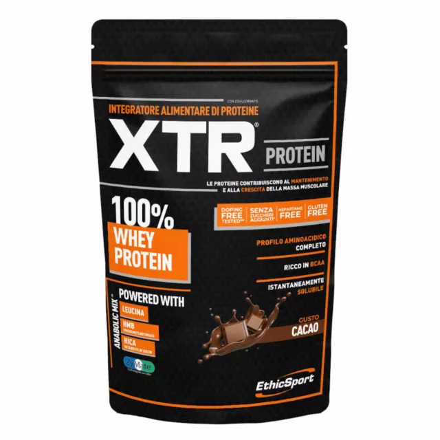 ETHICSPORT XTR Whey Protein 100% Proteine del Latte 900g  - Top Quality
