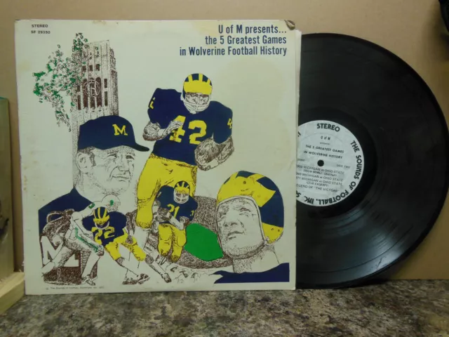 5 Greatest Games in Wolverine Football History, 12" LP, Fair