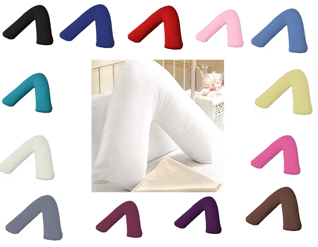 V Shaped Pillow Case Cover - Pregnancy Maternity Orthopaedic Support Nursing