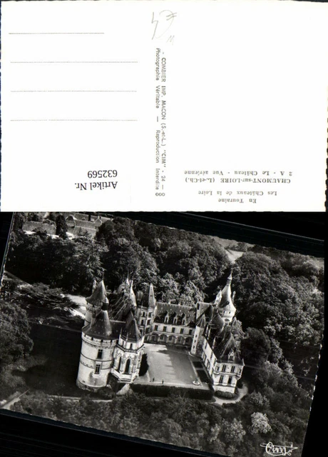 632569,Luftbild Chaumont-sur-Loire Le Chateau Schloss France