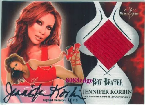 2009 Benchwarmer Boy Beater Auto: Jennifer Korbin #4/10