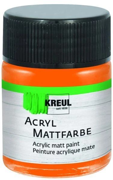 Kreul Acryl Mattfarbe orange 50 ml  Künstlerfarben