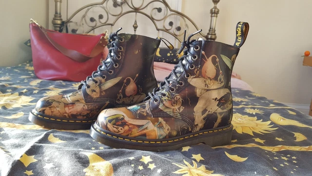 RARE DR MARTENS Hieronymus Bosch Hell Boots UK 8 SOLD OUT  display picture 1