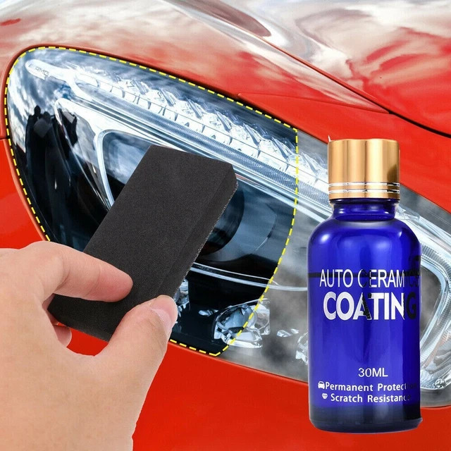 Kit Rénovation Phares Voiture - Spray Nettoyant + Revêtement Protecteur | Élimine Jaunissement, Brume