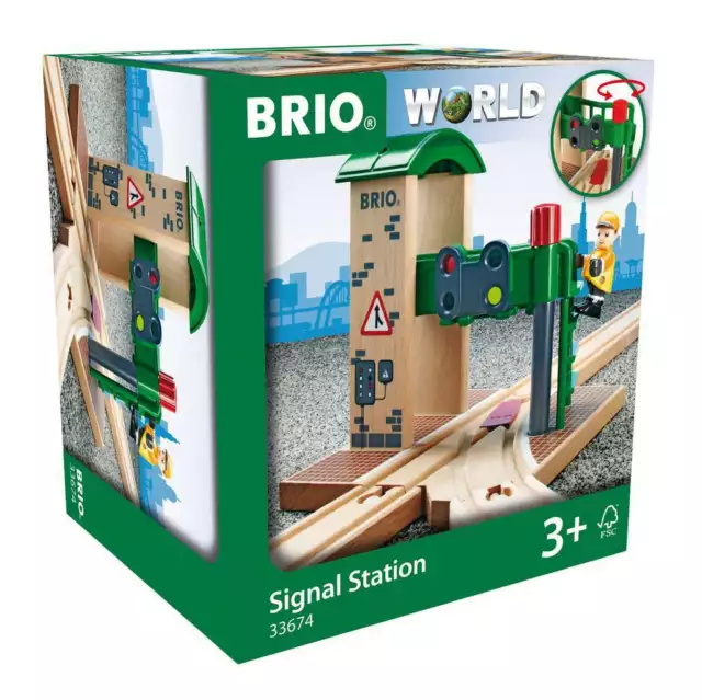 BRIO Holzeisenbahn 33674 Signal Station