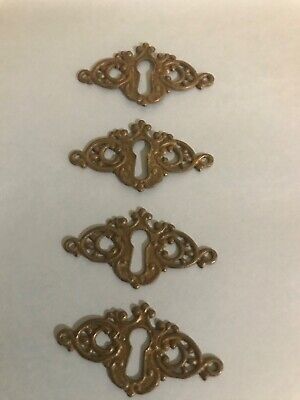 RARE 19th CENTURY Period FANCY VICTORIAN  keyhole escutcheonS Spectacular!