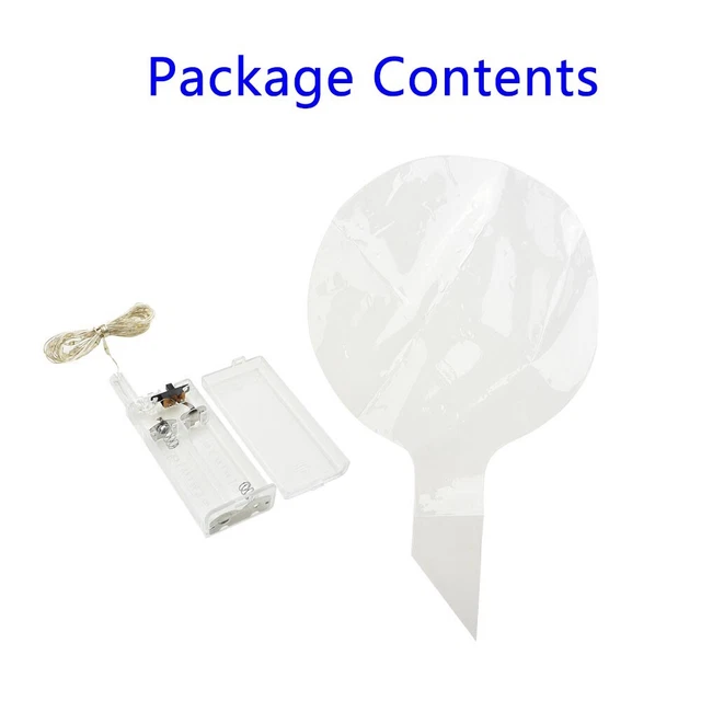 Tragbar Praktische Hoch Qualität String Licht Transparenter Ballon Weihnachten