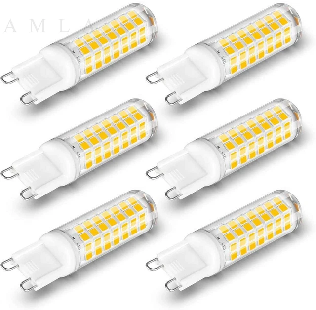 G9 7W Dimmable LED Light Bulbs Warm White 2700K, 600LM, 60W Halogen Lamp...