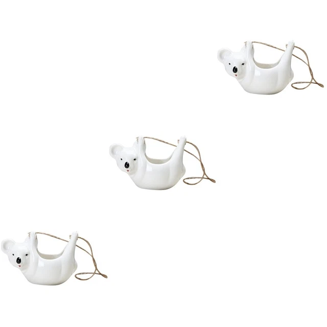 3x Koala Hängen Pflanzer Koala Pflanzer Wand Blumentopf Sukkulente Topf