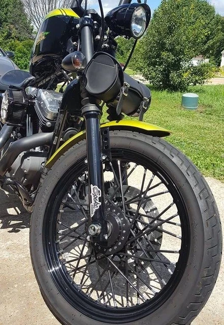BLACKED OUT SPOKES on Your Harley Davidson Black Spoke Covers