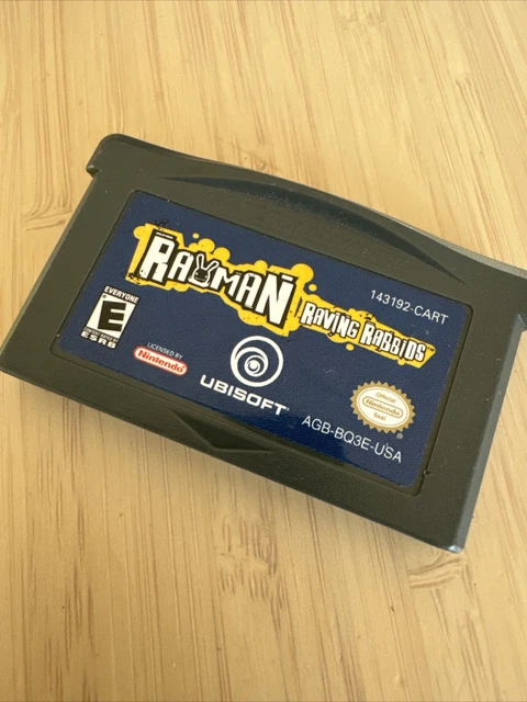 NINTENDO GAME BOY Advance Rayman Raving Rabbits Tested Working Ubisoft ...