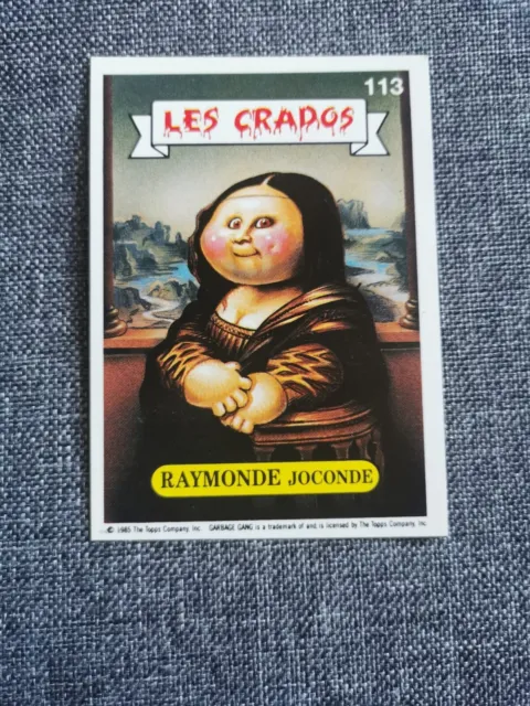 Lot de 5 cartes de collection Les Crados - Barnabé PLOMBE, Manu VELU,  Laurent CHEBRAN, Christophe CATASTROPHE, Titus SACAPUCES