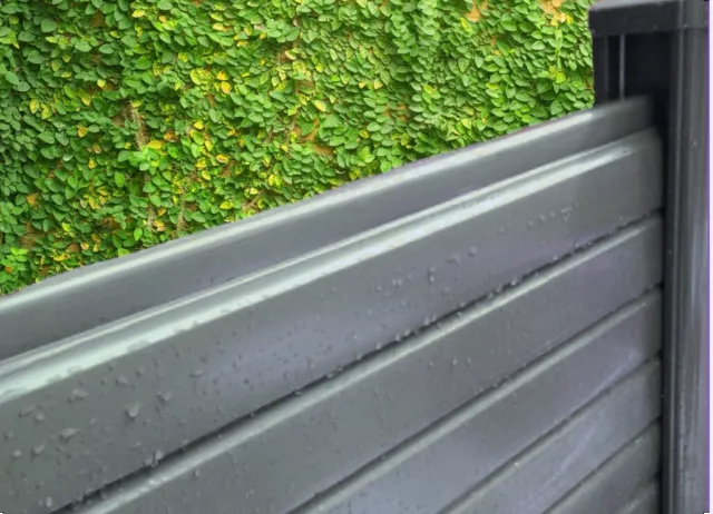 Plastic Fence Panels Graphite Grey Upvc Fit Them into your existing Posts.