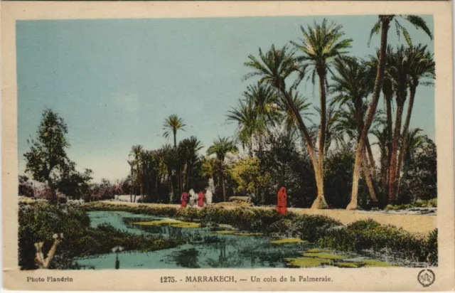 CPA AK MAROC MARRAKECH Un coin de la Palmeraie Flandrin (37862)