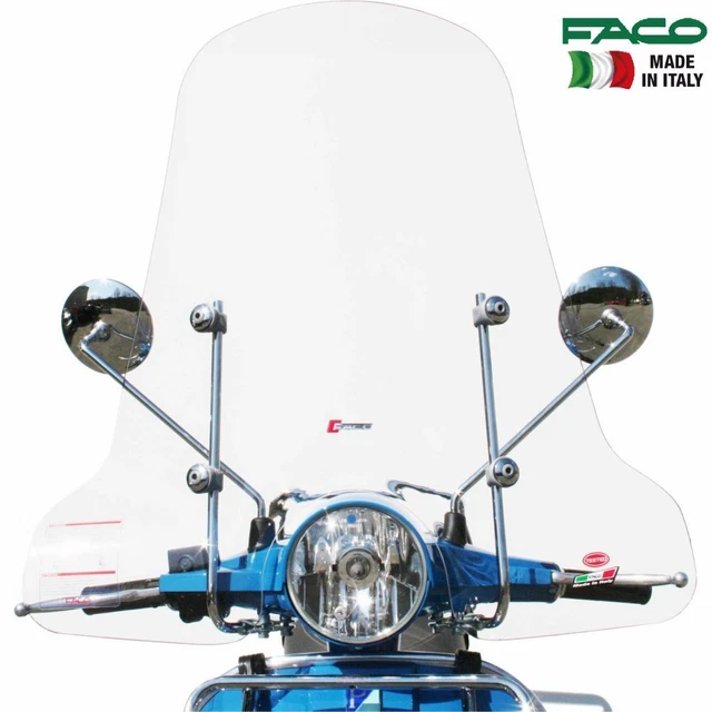 FA ITALIA Chrome Left Mirror For Vespa PX 150 – That Rainbow Style!
