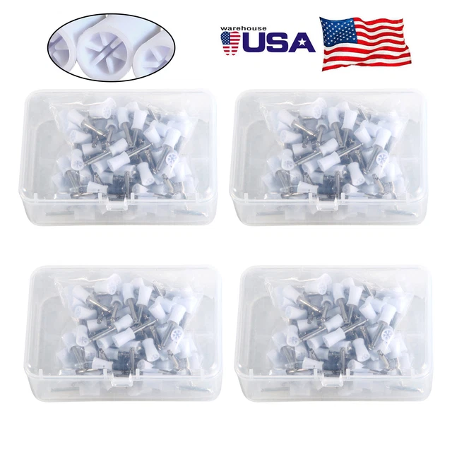 400*Dental Rubber Prophy Teeth Polish Polishing Cups Latch Type Brushes NEW