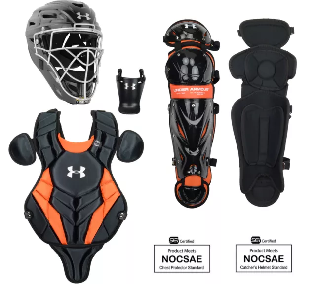 Under Armour Converge Victory Series NOCSAE Certified Youth Catcher's Set - Ages