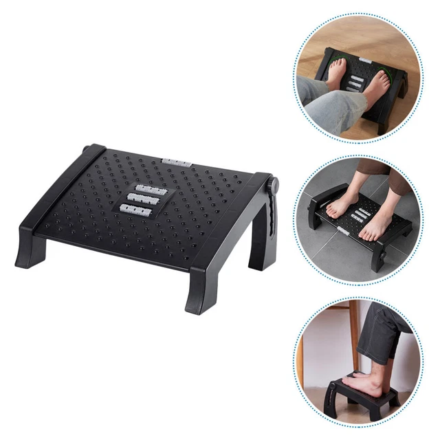 Taburete plástico Abs reposapiés ergonómico ducha plegable Black