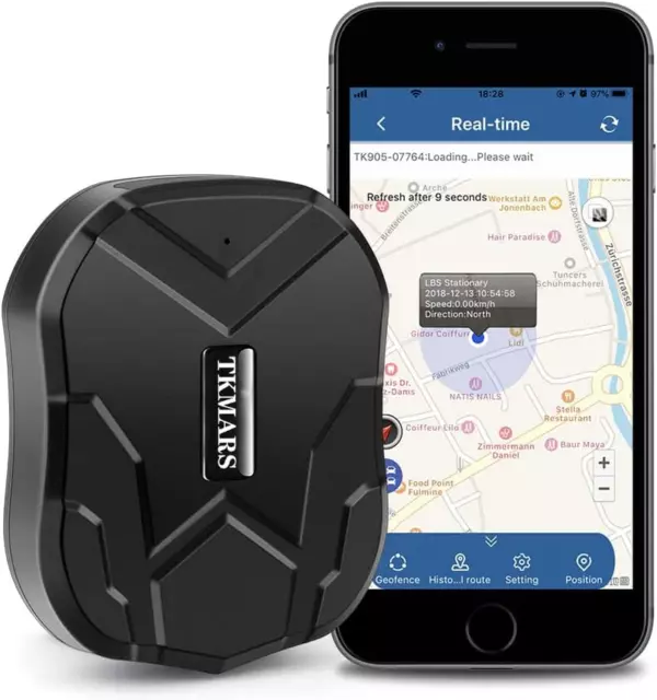 GPS Tracker Senza Abbonamento,Localizzatore GPS per Auto in Standby Di 3 Mesi Lo